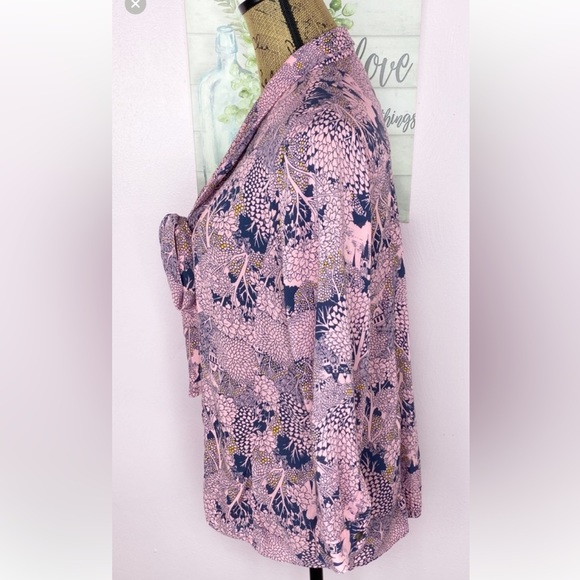 Anthropologie 52 Conversations Colloquial Blouse fairy castle print mystical 4 - Picture 2 of 12